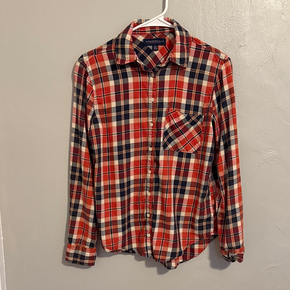 Aeropostale plaid button down